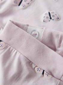 NAME IT Bukser Vandora Lavender Fog Butterfly